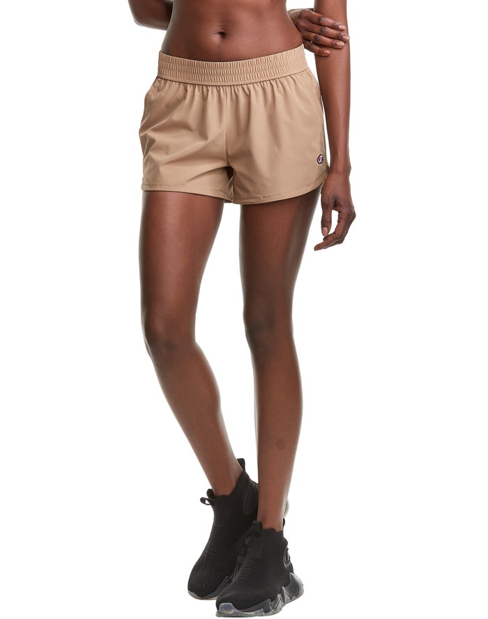 Champion Dame Shorts Khaki - Take A Hike 3 - Danmark LTW-831407